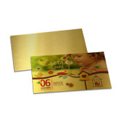 CONVITES BÁSICO GOLD MASTER 300G SEM LAMINAÇÃO E SEM VERNIZ UV SEM VERNIZ 153X91MM