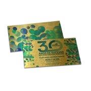 CONVITES BÁSICO GOLD MASTER 300G SEM LAMINAÇÃO E SEM VERNIZ UV SEM VERNIZ 153X91MM