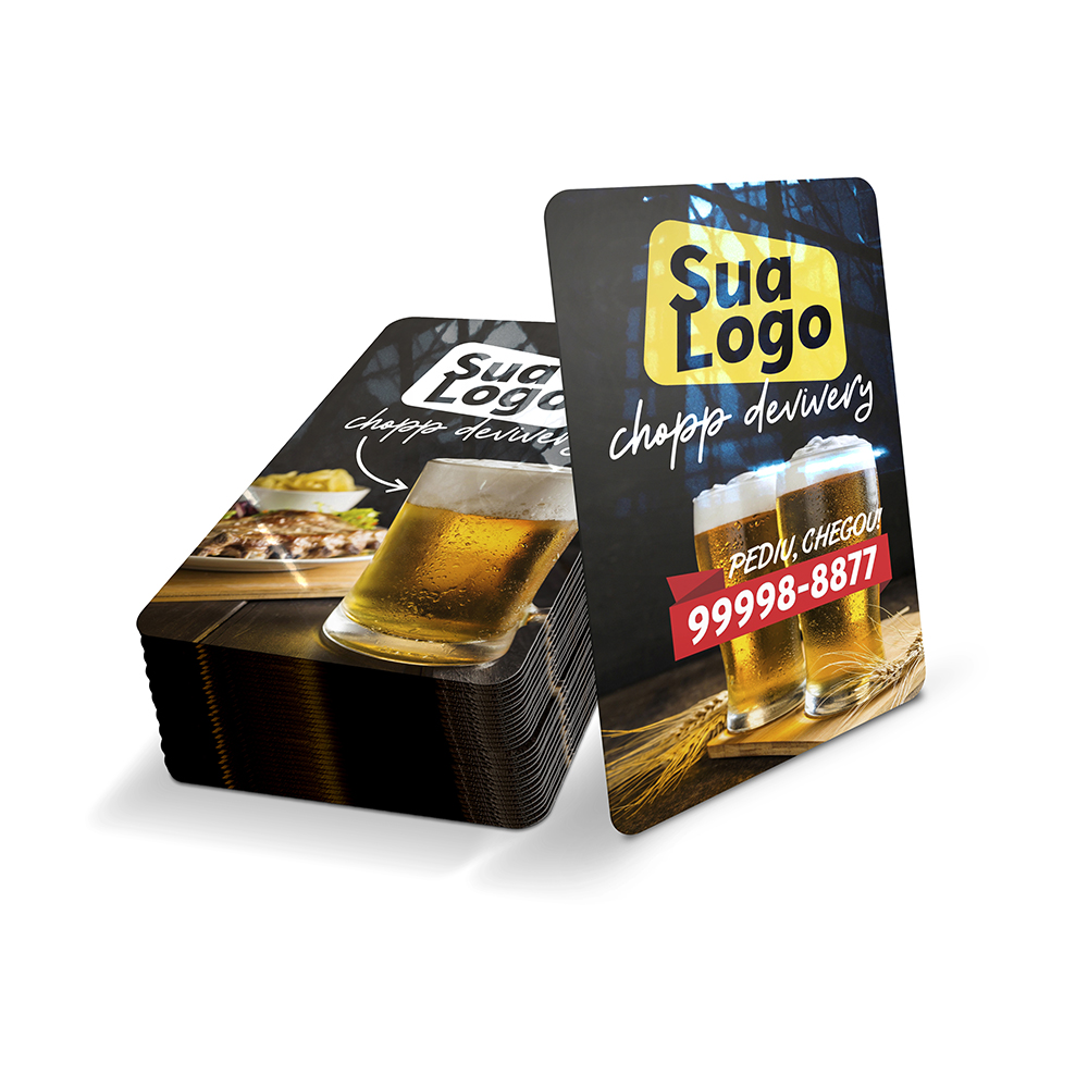 CARTÕES FIDELIDADE PLÁSTICO COMPACTO 75G 59X91MM - 4X4 - 1unid - CF06C