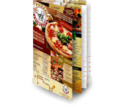 CARDÁPIOS CARDÁPIOS PERSONALIZADOS 8 PÁGINAS COM DOBRA RECICLATO 240G 330X480MM - 4X4 - 100unid - CR83V100