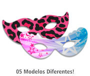 MÁSCARAS MÁSCARAS PERSONALIZADAS COUCHÊ 250G VERNIZ UV VERNIZ UV TOTAL FRENTE
