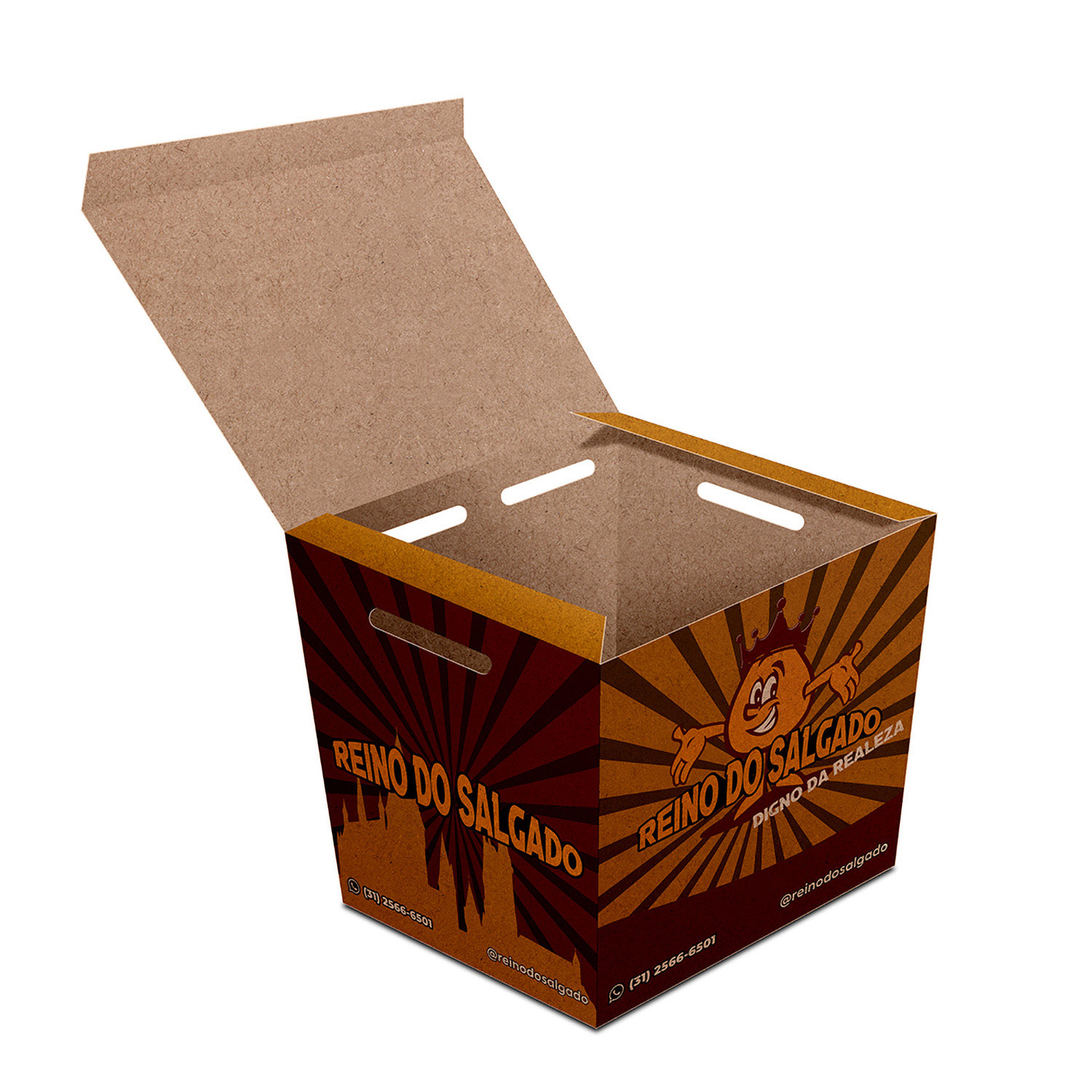 DELIVERY EMBALAGENS PARA DELIVERY KRAFT 250G SALGADOS PEQUENA