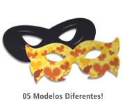 MÁSCARAS MÁSCARAS PERSONALIZADAS COUCHÊ 250G VERNIZ UV VERNIZ UV TOTAL FRENTE - 4X0 - 2000unid - MF4010C
