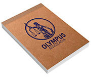 AGENDAS, CADERNOS E APOSTILAS CADERNETA CAPA BROCHURA E COLA MIOLO PERSONALIZADO ABERTURA VERTICAL CAPA KRAFT 250G E MIOLO AP 75G 48 FOLHAS 105X150MM - 4X0 - 10unid - CDK1510A