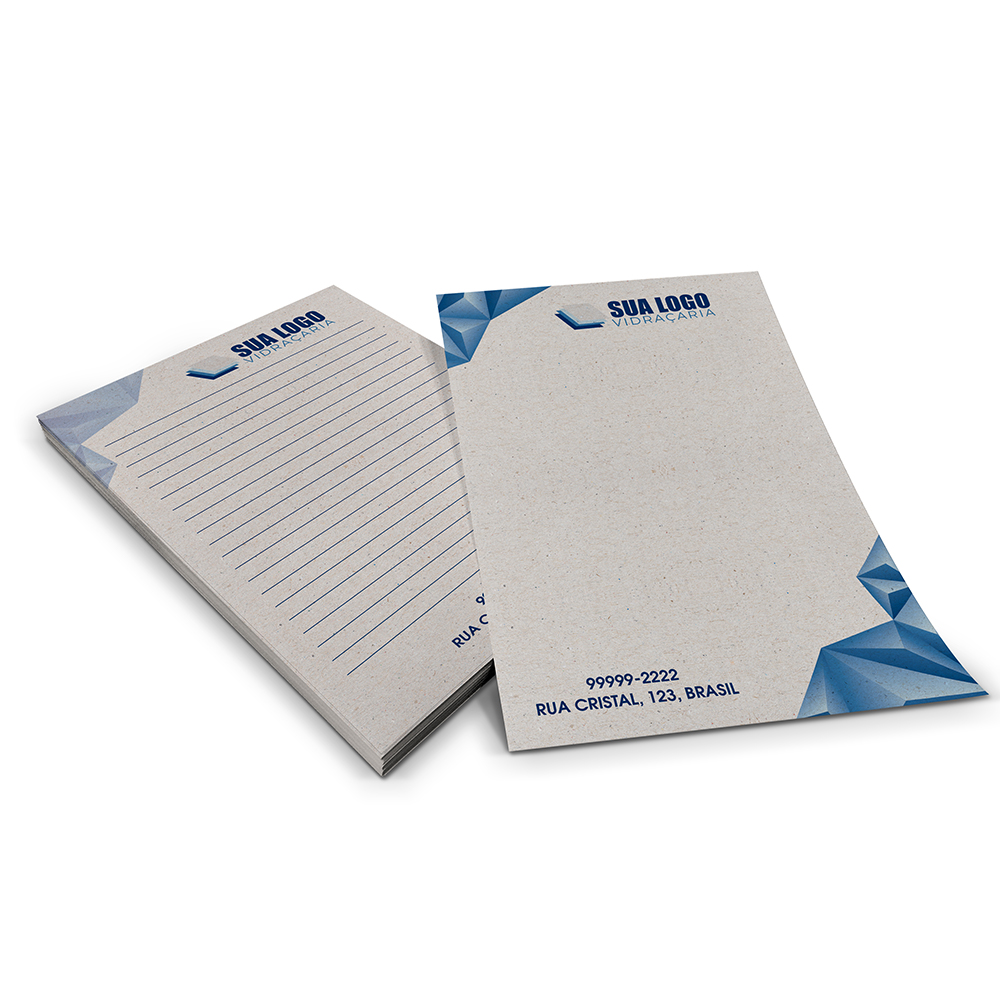 PAPEL TIMBRADO RECICLATO 90G 105X150MM - 4X4 - 50unid - TDRC50C