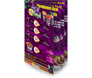 CARDÁPIOS CARDÁPIOS PERSONALIZADOS 8 PÁGINAS COM DOBRA RECICLATO 240G 330X480MM - 4X4 - 5unid - CR83V5