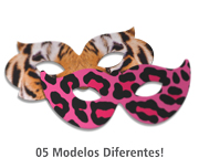 MÁSCARAS MÁSCARAS PERSONALIZADAS COUCHÊ 250G VERNIZ UV VERNIZ UV TOTAL FRENTE - 4X0 - 3000unid - MF4010CC
