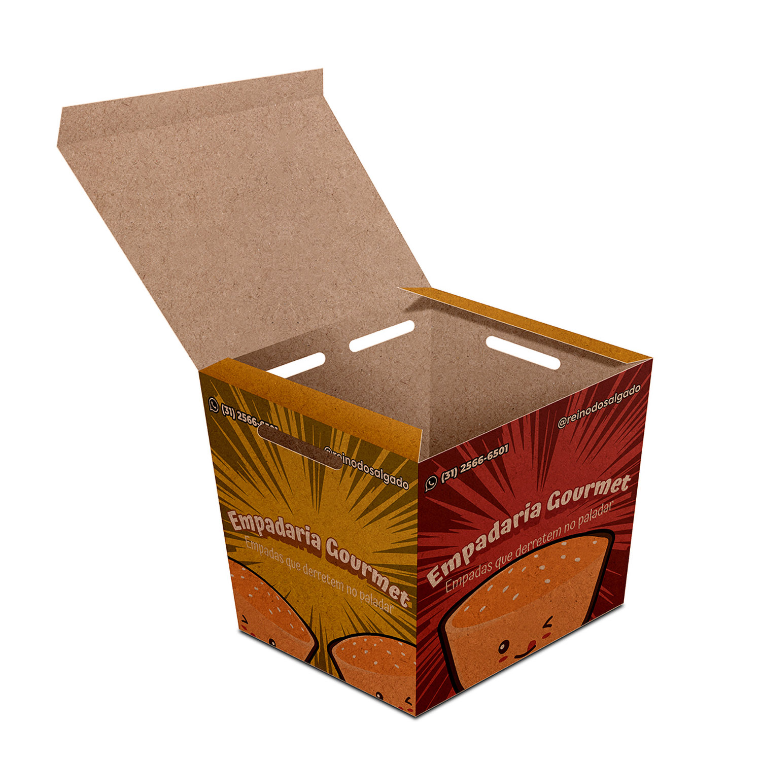 DELIVERY EMBALAGENS PARA DELIVERY KRAFT 250G SALGADOS PEQUENA