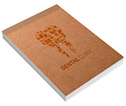 AGENDAS, CADERNOS E APOSTILAS CADERNETA CAPA BROCHURA E COLA MIOLO PERSONALIZADO ABERTURA VERTICAL CAPA KRAFT 250G E MIOLO AP 75G 48 FOLHAS 105X150MM - 4X0 - 4unid - CDK154A