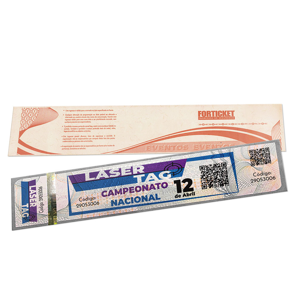 INGRESSOS DE SEGURANÇA 211X51MM CINZA