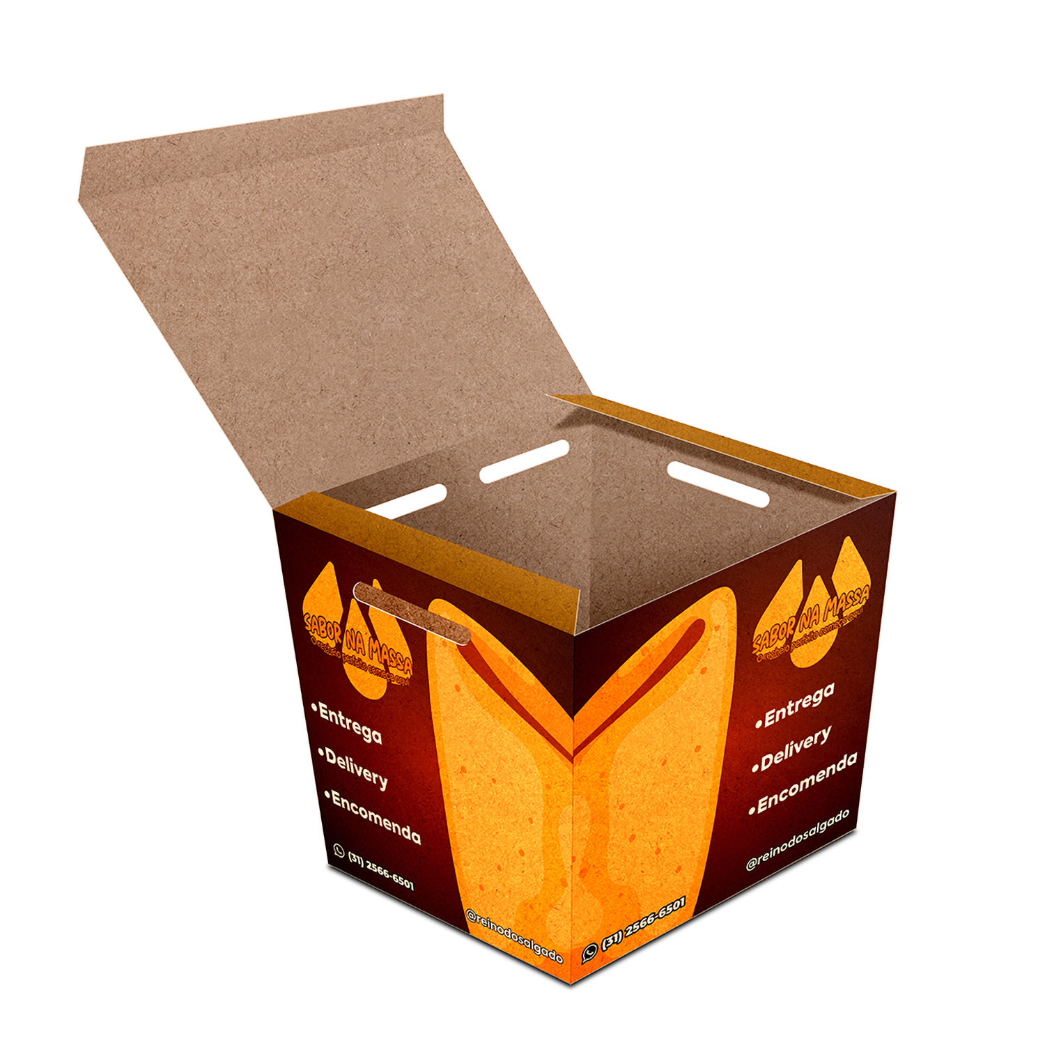 DELIVERY EMBALAGENS PARA DELIVERY KRAFT 250G SALGADOS PEQUENA