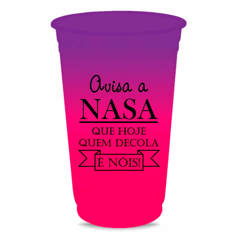 CANECA, COPOS E TAÇAS COPOS COPOS DESCARTÁVEIS 300ML IMPRESSÃO SILK BICOLOR