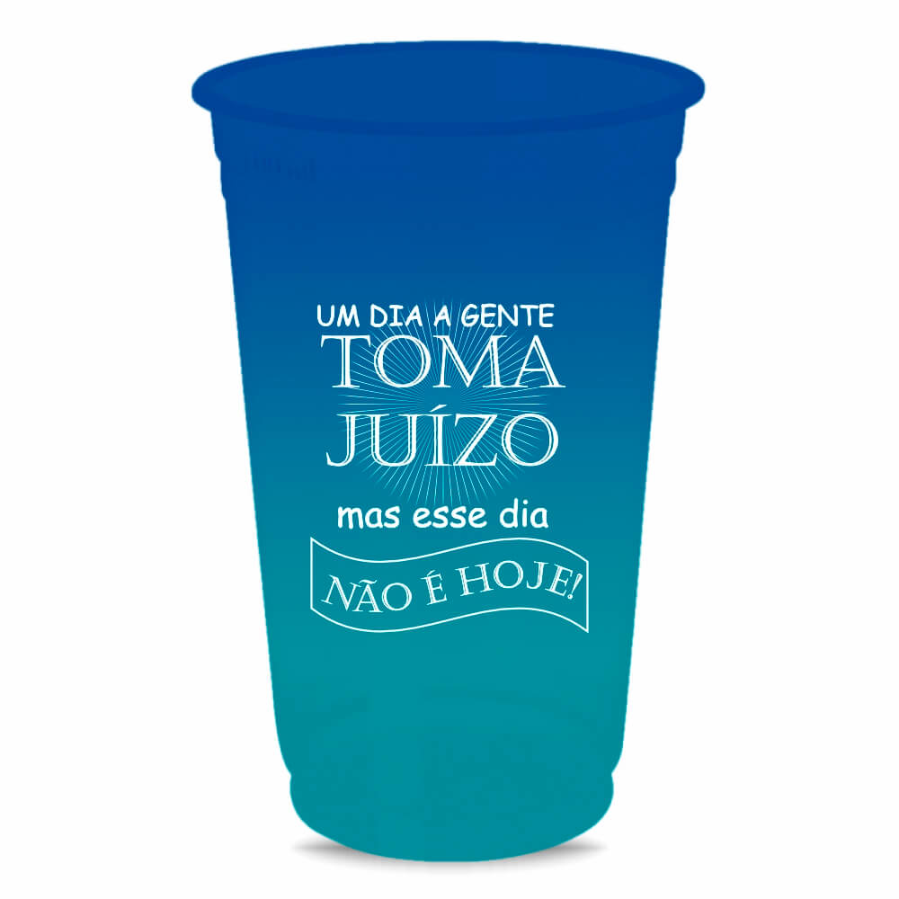 CANECA, COPOS E TAÇAS COPOS COPOS DESCARTÁVEIS 300ML IMPRESSÃO SILK BICOLOR