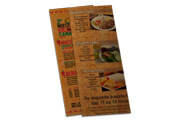CARDÁPIOS CARDÁPIOS DESCARTÁVEIS KRAFT 250G 105X300MM