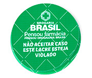 ADESIVOS LACRE DE SEGURANÇA ADESIVO PAPEL 80G REDONDO 45X45MM