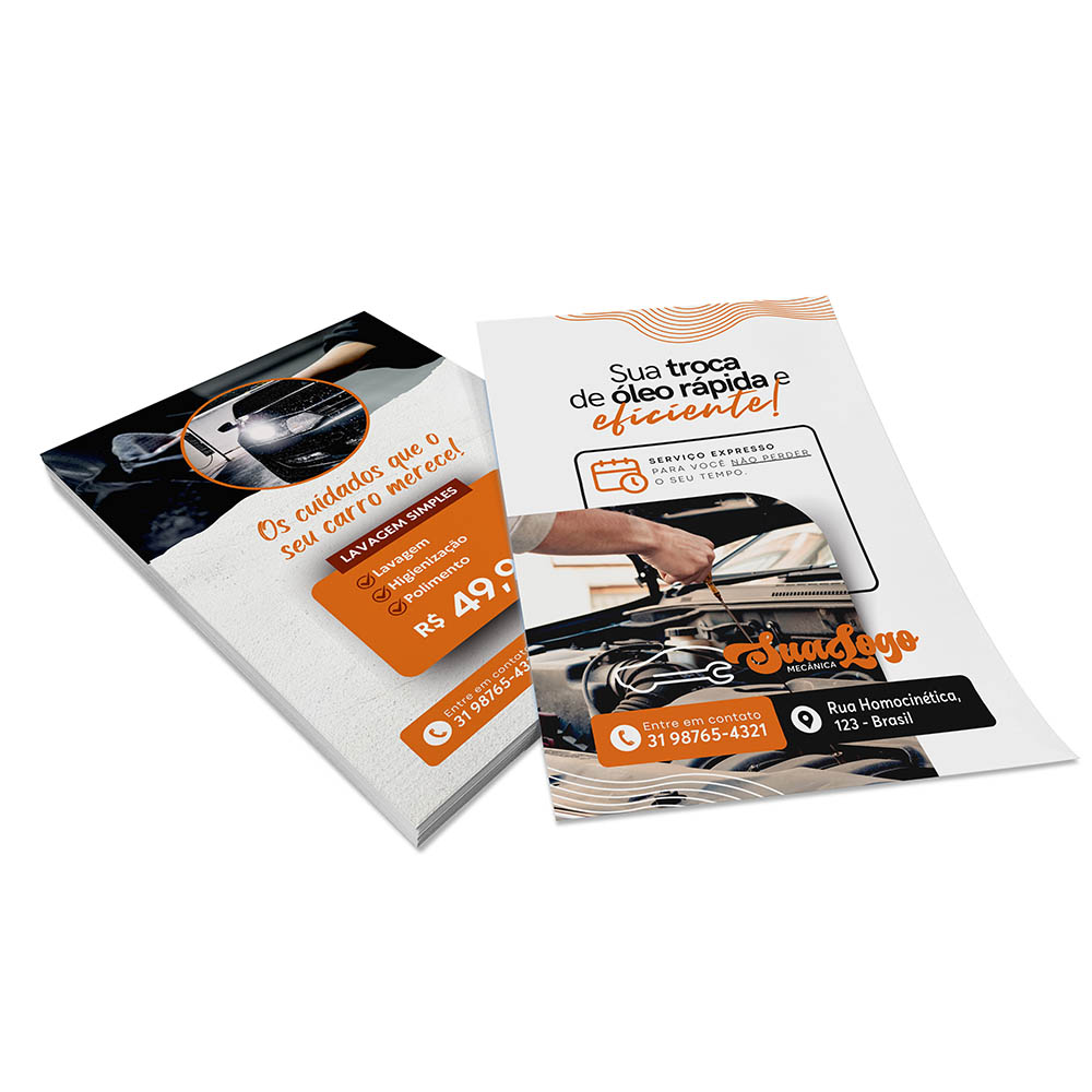 PANFLETOS, FLYERS E FOLHETOS COUCHÊ 115G SEM VERNIZ 200X300MM