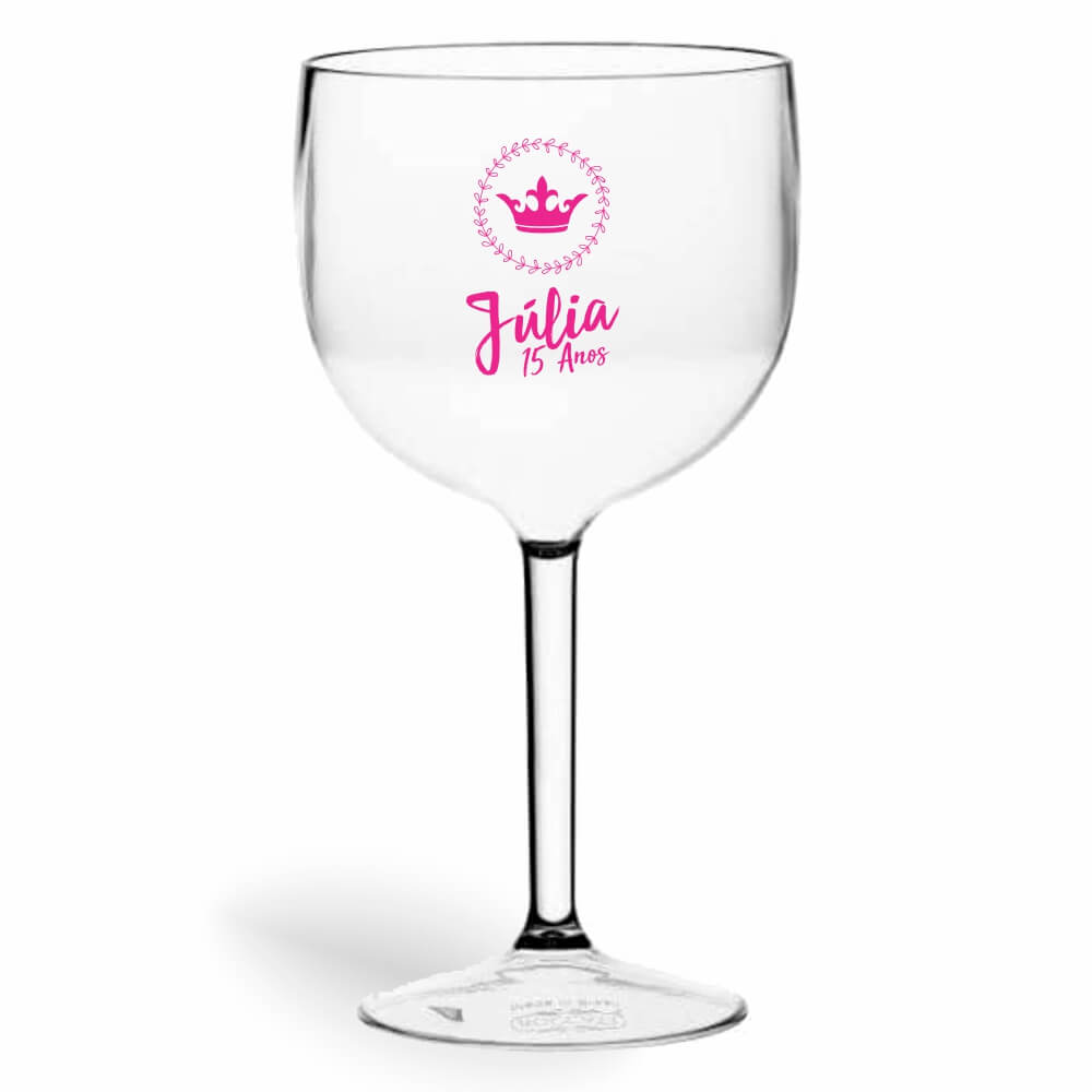 CANECA, COPOS E TAÇAS TAÇAS TAÇAS PLÁSTICAS TAÇA DE GIN 580ML IMPRESSÃO 1 COR TRANSPARENTE CRISTAL