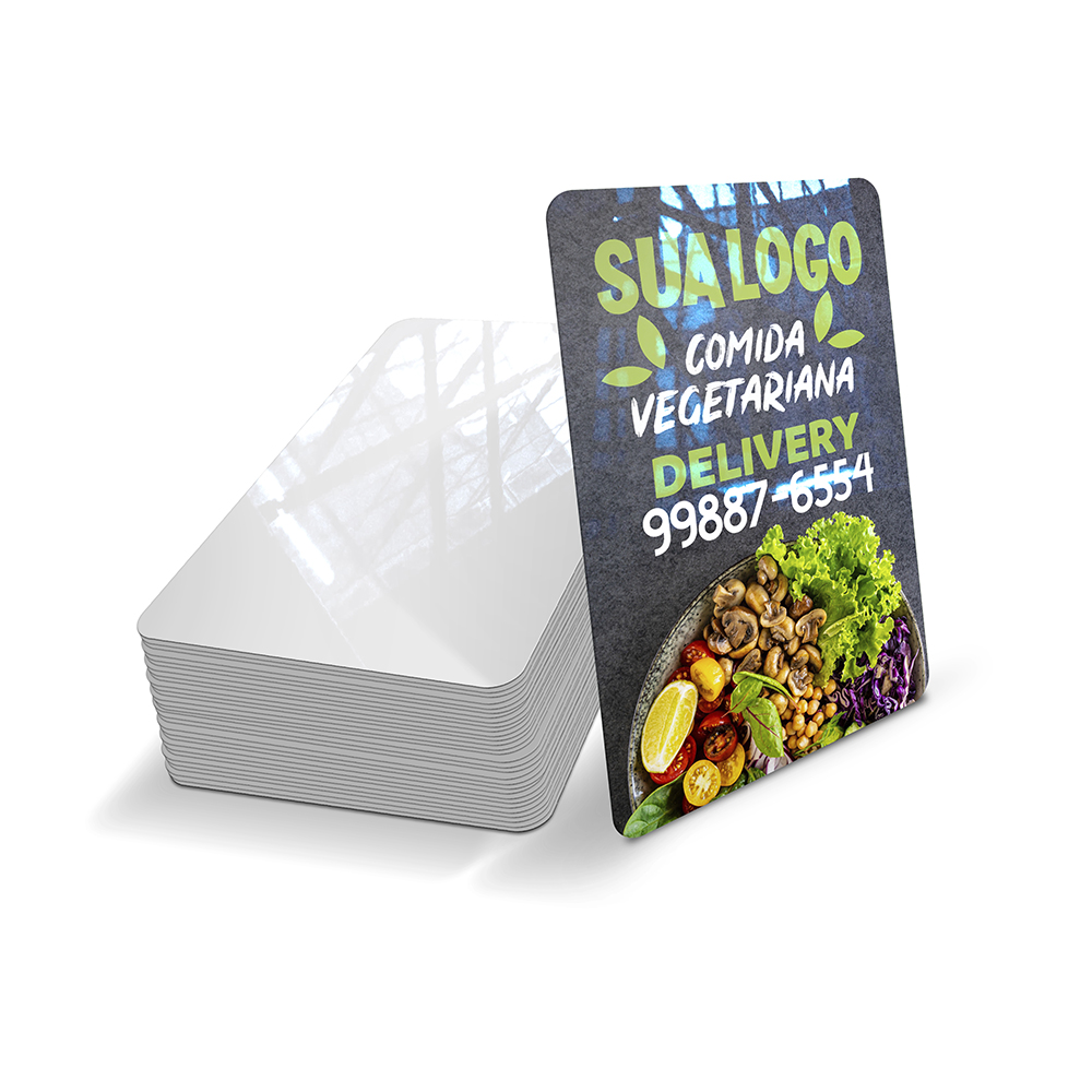 CARTÕES FIDELIDADE PLÁSTICO COMPACTO 75G 59X91MM - 4X0 - 500unid - CF37C