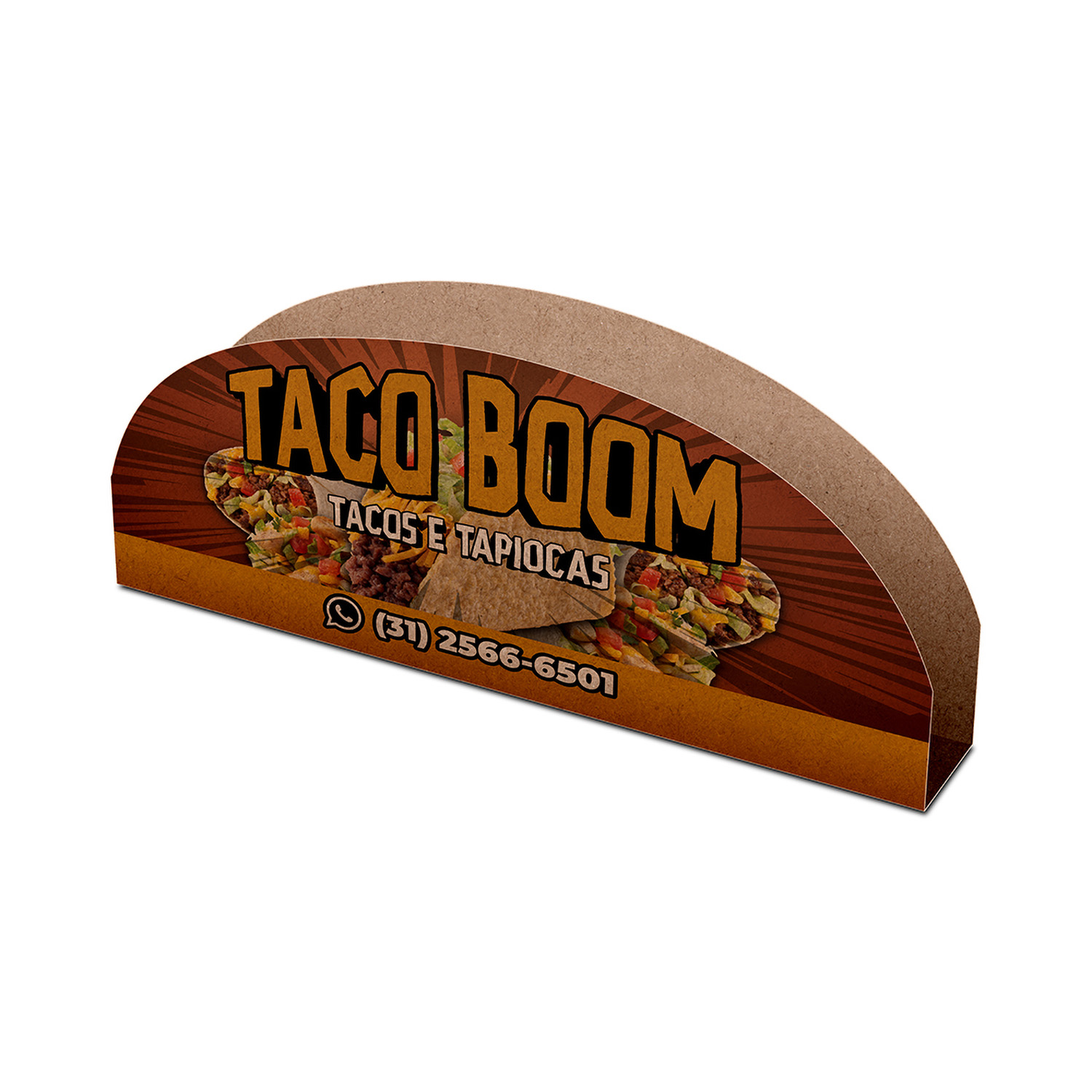 DELIVERY EMBALAGENS PARA DELIVERY KRAFT 250G TAPIOCA E TACO LAMINAÇÃO INTERNA