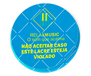 ADESIVOS LACRE DE SEGURANÇA ADESIVO PAPEL 80G REDONDO 45X45MM
