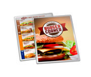 CARDÁPIOS CARDÁPIOS PERSONALIZADOS PLASTIFICADOS PLASTIFICAÇÃO RÍGIDA 0,10MM COUCHÊ 150G 150X210MM