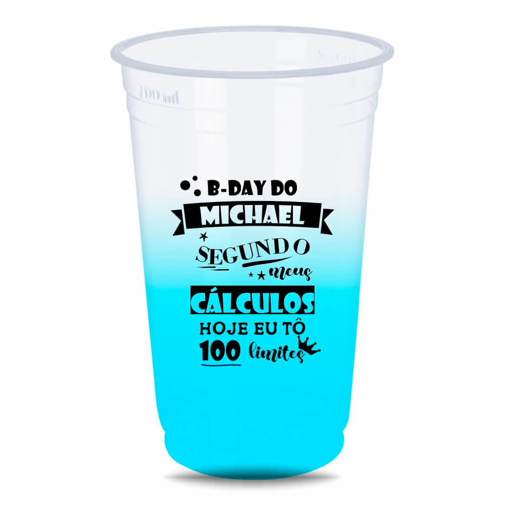 CANECA, COPOS E TAÇAS COPOS COPOS DESCARTÁVEIS 300ML IMPRESSÃO SILK DEGRADÊ
