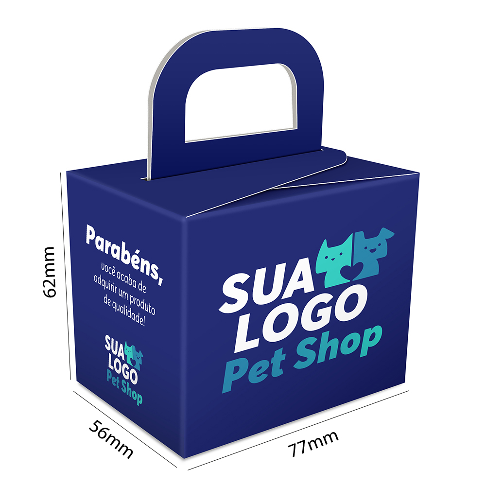 CAIXAS E EMBALAGENS CAIXAS PERSONALIZADAS CAIXA PARA PRESENTES COUCHÊ 300G LAM FOSCA FRENTE E VERNIZ LOCALIZADO FRENTE - 4X0 - 1000unid - CP3F401000