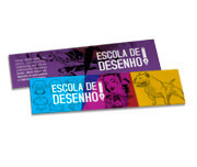 MARCADOR DE PÁGINA COUCHÊ 250G SEM LAMINAÇÃO E SEM VERNIZ SEM VERNIZ 182X51