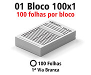 BLOCOS, COMANDAS, RECEITUÁRIOS E TALÕES BLOCOS E TALÕES 100 FOLHAS AP 90G 100X1 105X150MM