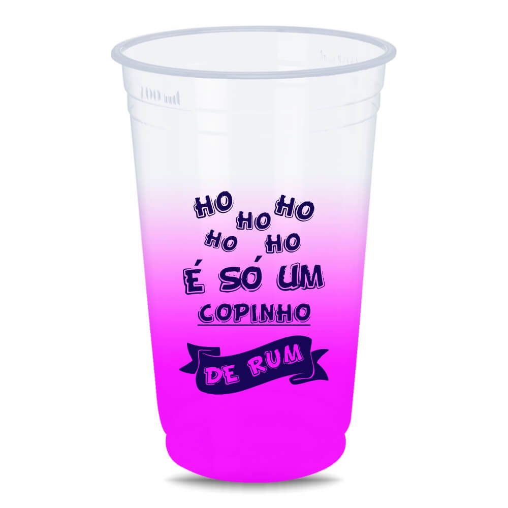 CANECA, COPOS E TAÇAS COPOS COPOS DESCARTÁVEIS 300ML IMPRESSÃO SILK DEGRADÊ