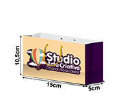 SACOLAS E SACOS SACOLAS PERSONALIZADAS APERGAMINHADO 150G SEM ILHOS SACOLA EXTRA MINI HORIZONTAL