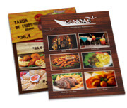 CARDÁPIOS CARDÁPIOS PERSONALIZADOS SIMPLES RECICLATO 240G 300X420MM