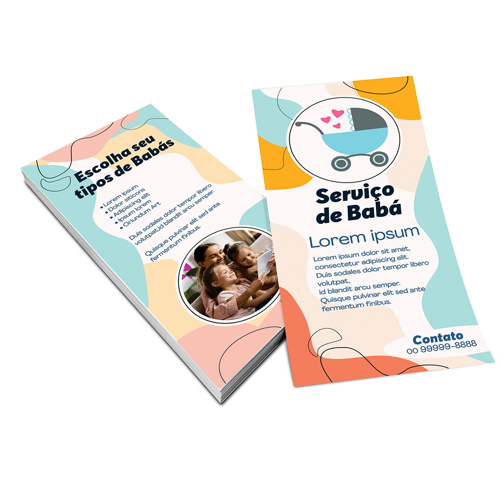 PANFLETOS, FLYERS E FOLHETOS APERGAMINHADO 180G 100X210MM - 4X4 - 50unid - P15441MAC2