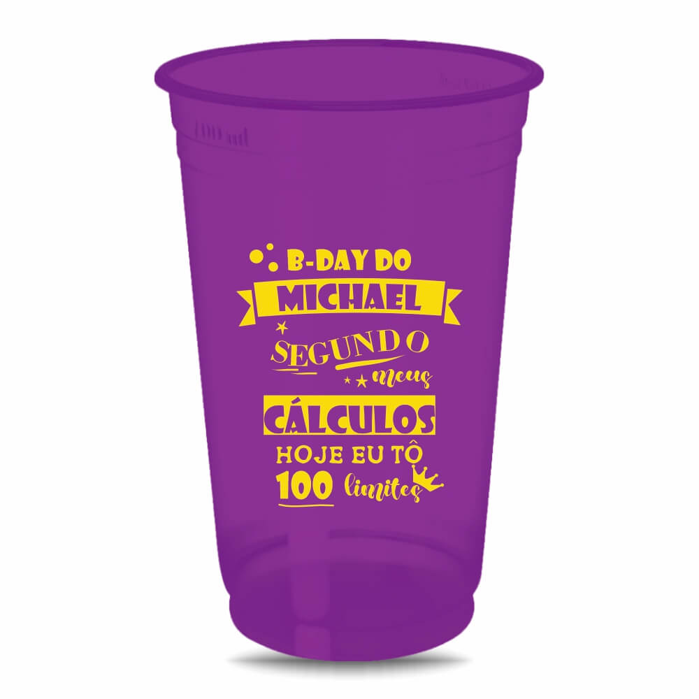 CANECA, COPOS E TAÇAS COPOS COPOS DESCARTÁVEIS 300ML IMPRESSÃO SILK FOSCO