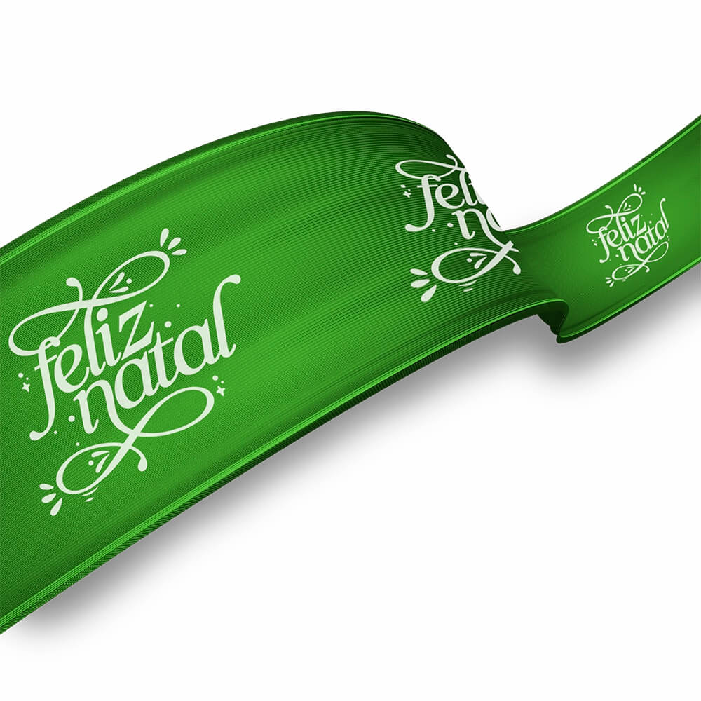 FITA DE CETIM PEÇA COM 10 METROS LARGURA DE 22MM VERDE BANDEIRA