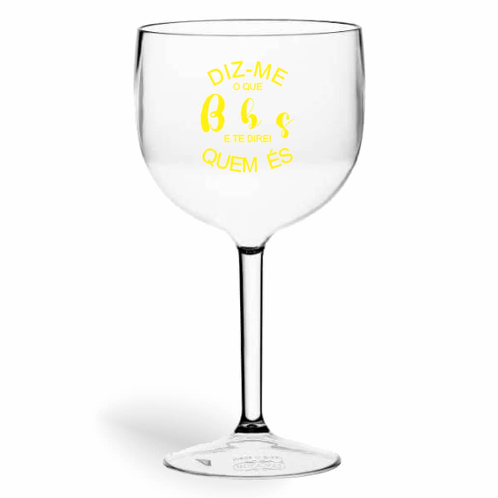 CANECA, COPOS E TAÇAS TAÇAS TAÇAS PLÁSTICAS TAÇA DE GIN 580ML IMPRESSÃO 1 COR TRANSPARENTE CRISTAL