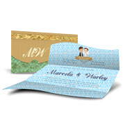 CONVITES REALEZA COUCHÊ 300G HOT STAMPING LAM FOSCA FV E HOTSTAMPING FR - 4X4 - 250unid - ERHS250C
