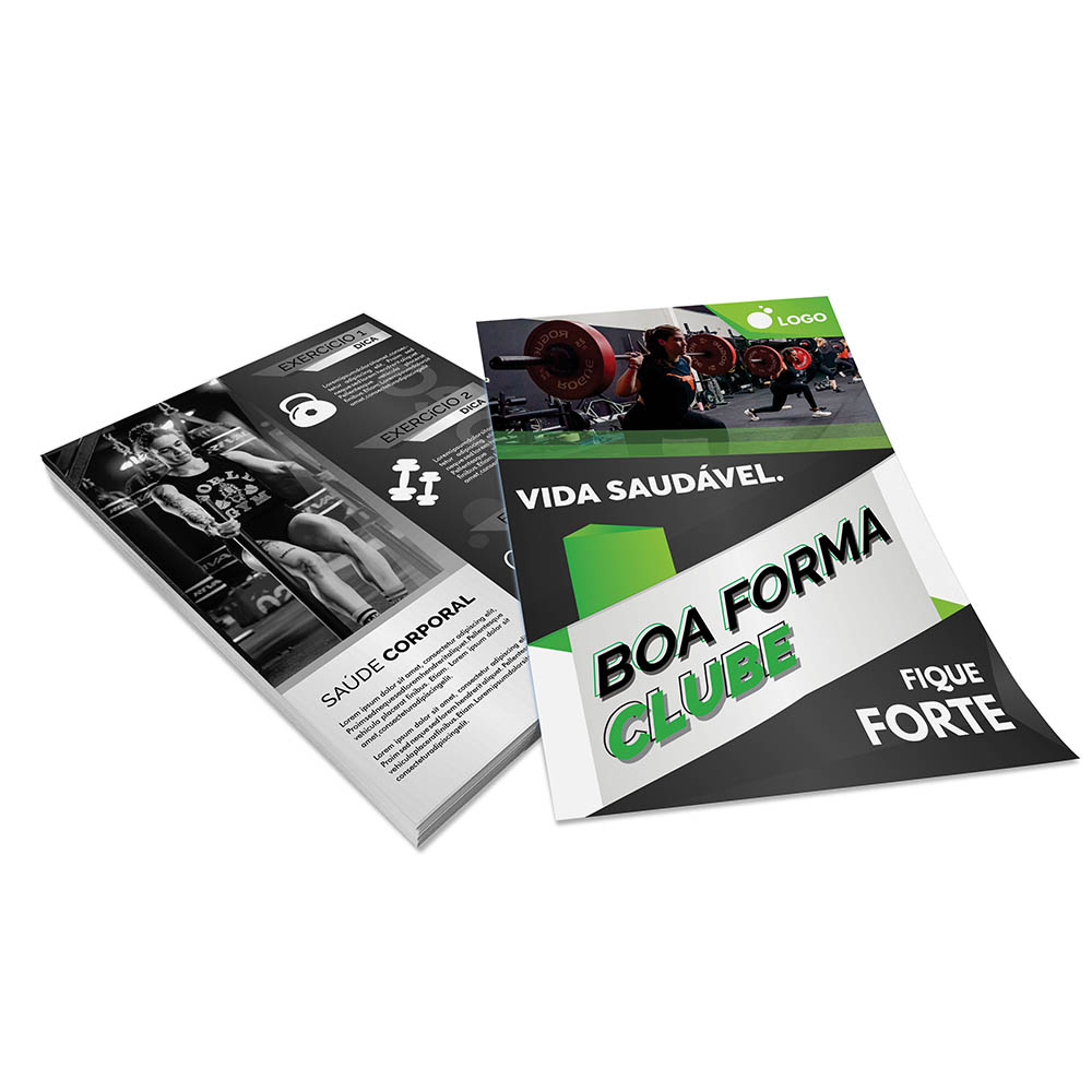 PANFLETOS, FLYERS E FOLHETOS COUCHÊ 115G SEM VERNIZ 300X400MM - 4X1 - 100unid - PN11506C1