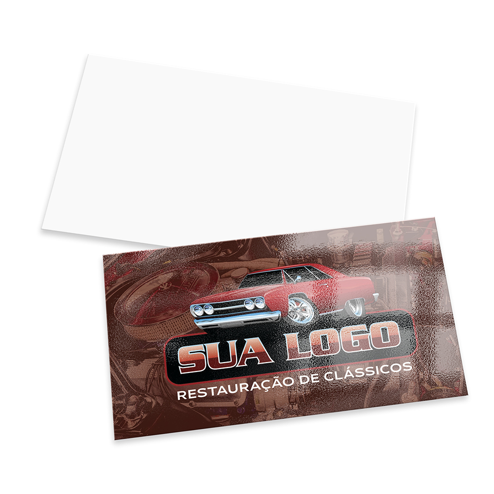 MINI CARTÃO COUCHÊ 250G VERNIZ UV VERNIZ UV TOTAL FRENTE 80X40MM - 4X0 - 5000unid - 1700CACC