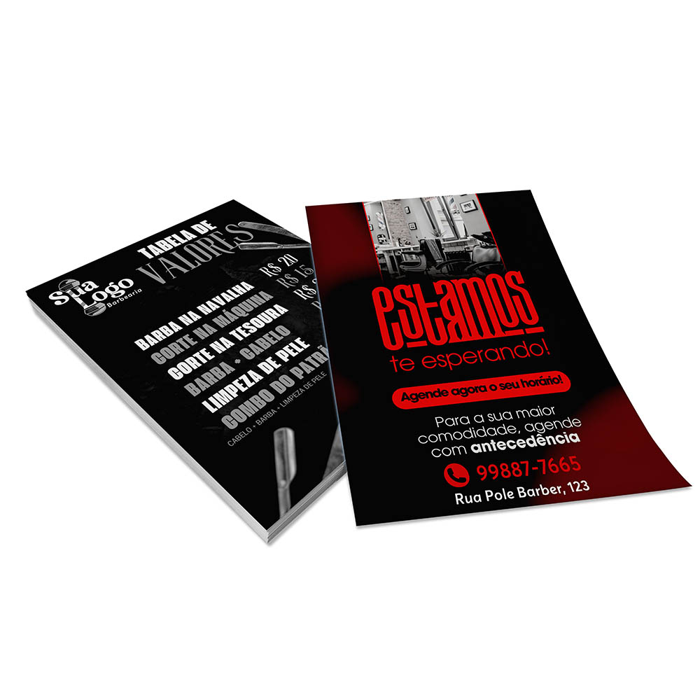 PANFLETOS, FLYERS E FOLHETOS COUCHÊ 115G SEM VERNIZ 300X400MM