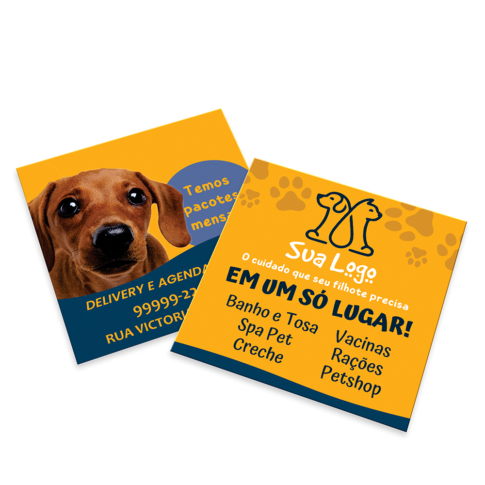 CARTÕES DUPLO COUCHÊ 300G LAMINAÇÃO FOSCA LAM FOSCA FRENTE E VERSO - 4X4 - 1000unid - 1603
